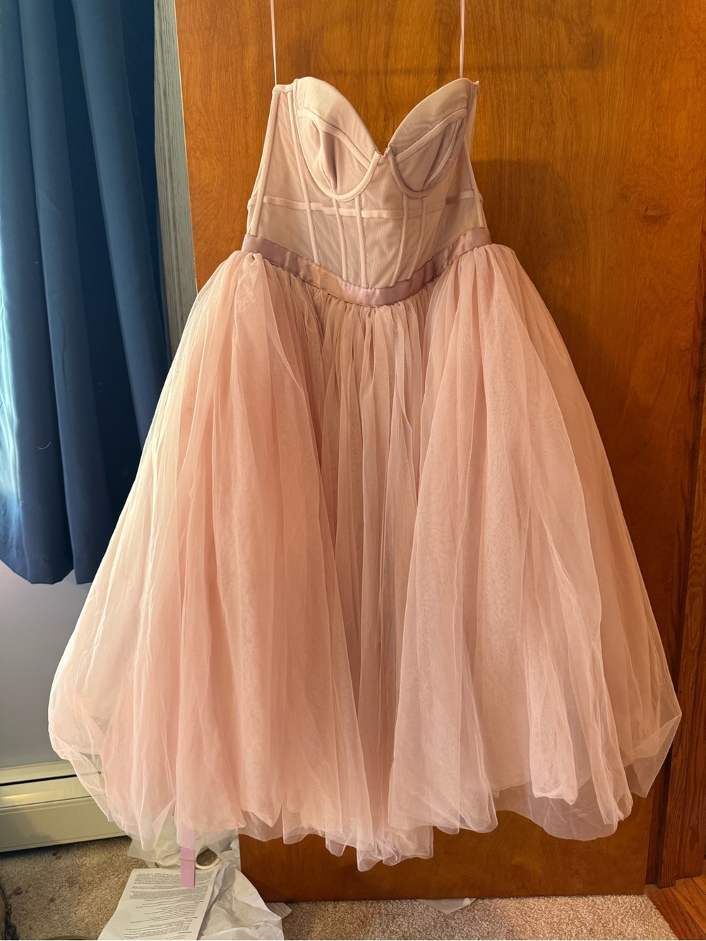 House of CB 'Darling' French
Rose Tulle Midi Dress, size medium - Picture 6 of 7